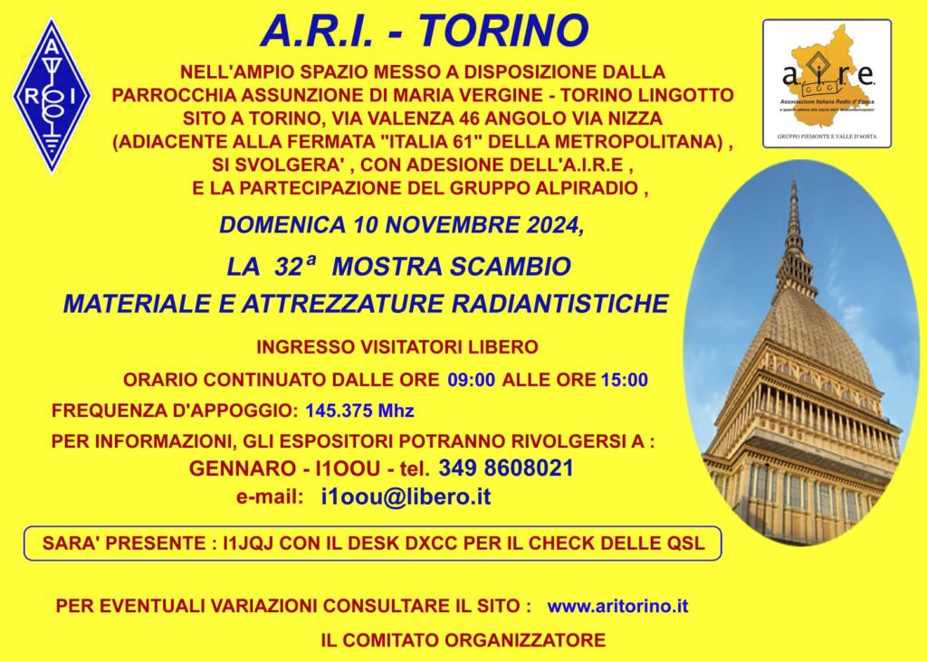 Mostra Scambio A.R.I. Sez. di Torino 2024